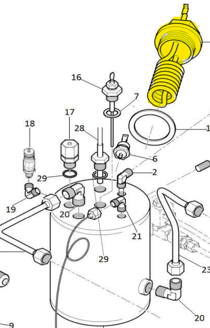 R58 Service Boiler Heating Element 1400w