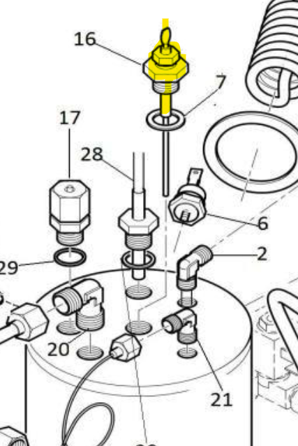 Service boiler probe (R58)