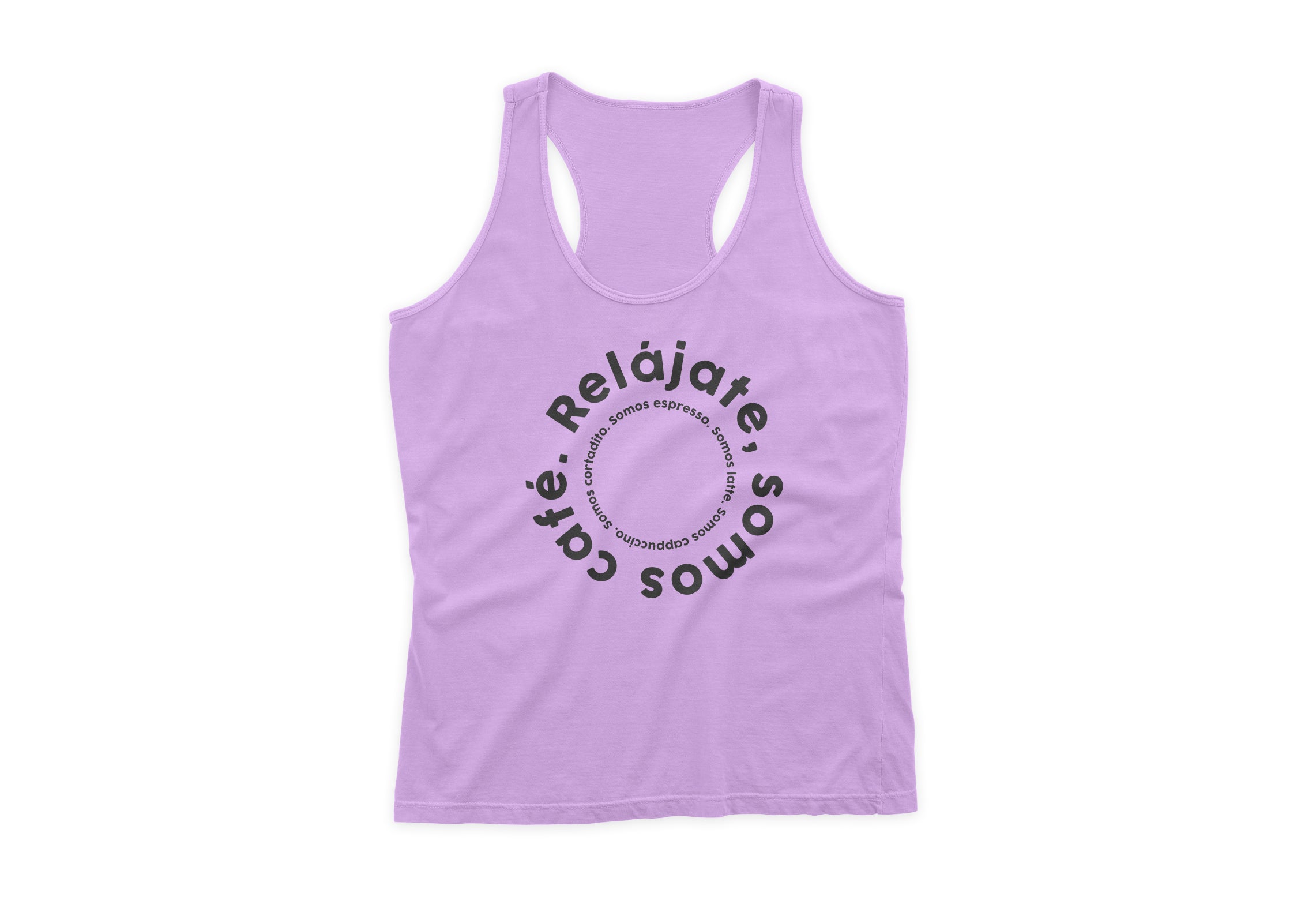 Women Tank Top "Relájate, somos café.''