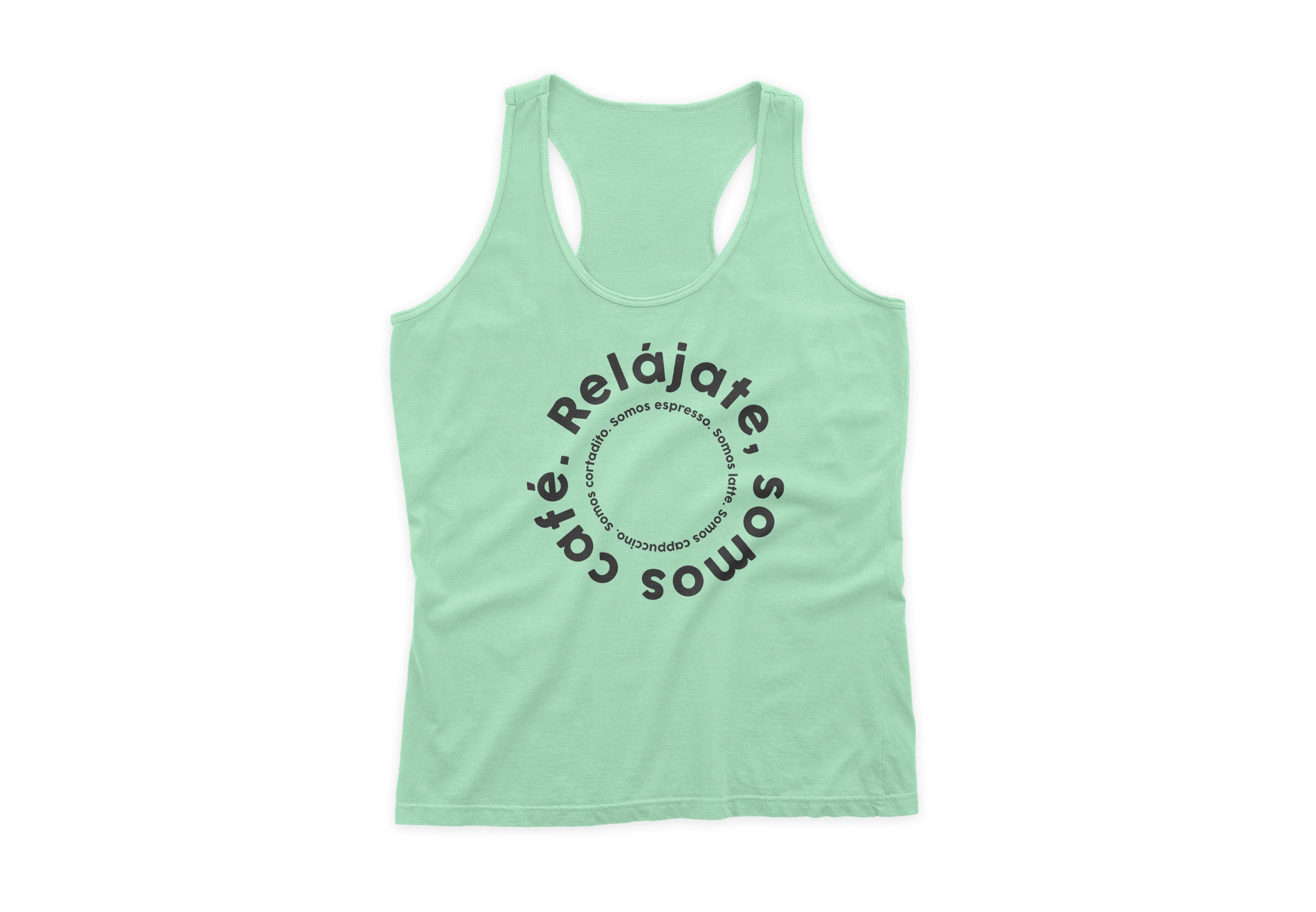 Women Tank Top "Relájate, somos café.''