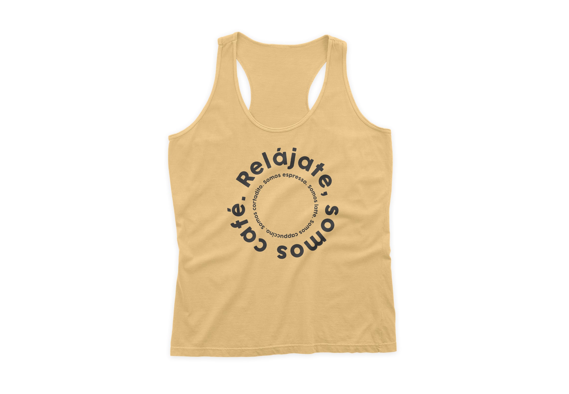 Women Tank Top "Relájate, somos café.''