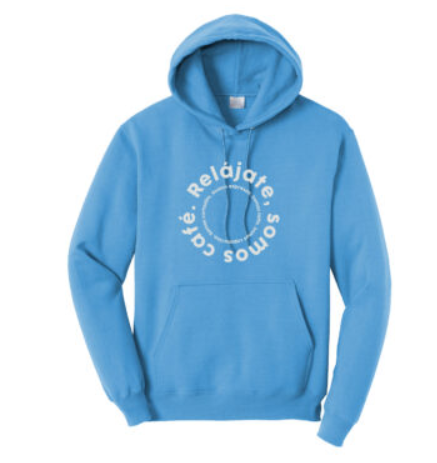 Sudadera clásica con capucha "Relájate, Somos Café"